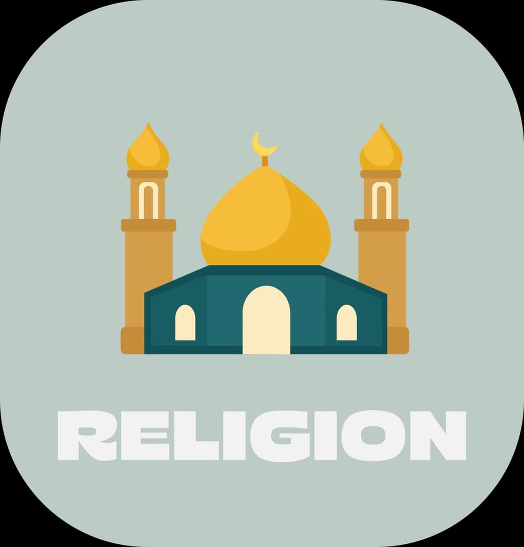Religion theme card